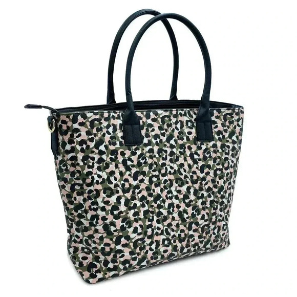NWT Trina Turk Leopard Tote w/Adjustable Strap - Picture 3 of 5